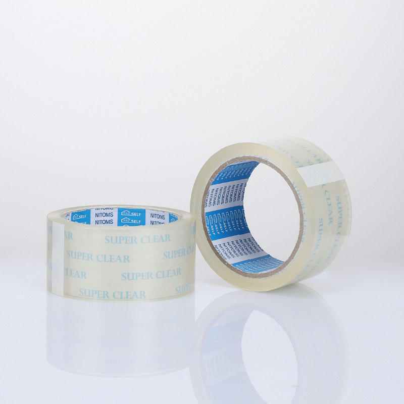 中国メーカー防水クリアスーパークリアシール接着剤片面テープカートン用ベストプライスカートンシーリングテープ