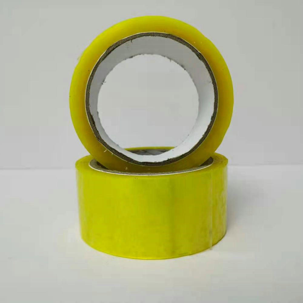 中国最高品質の高粘度透明粘着性黄色がかった粘着性BOPPパッキングテープ（カートンシーリング用）